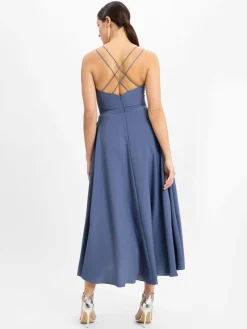 VM Kleider*Abndkleid hellblau uni