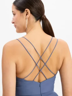 VM Kleider*Abndkleid hellblau uni