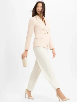 BOSS Blazer*Blazer nude weiß strukturiert