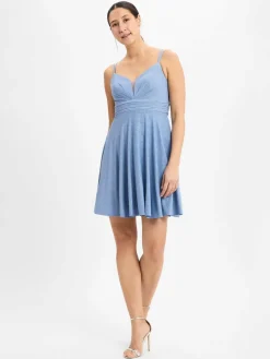 Marie Lund Kleider*Cocktailkleid hellblau uni