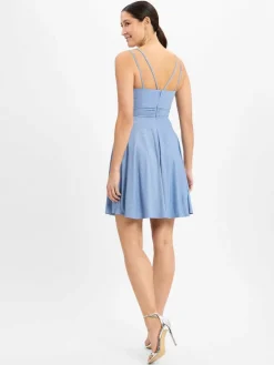 Marie Lund Kleider*Cocktailkleid hellblau uni