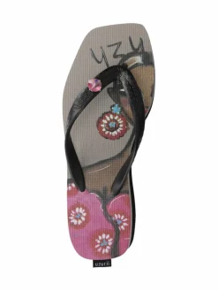 Uzurii Zehentrenner*Damen Zehentrenner schwarz uni