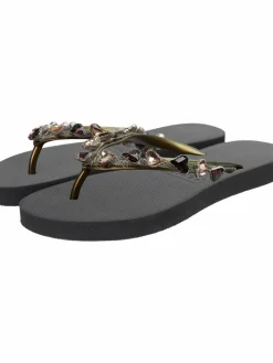 Uzurii Zehentrenner*Damen Zehentrenner schwarz uni