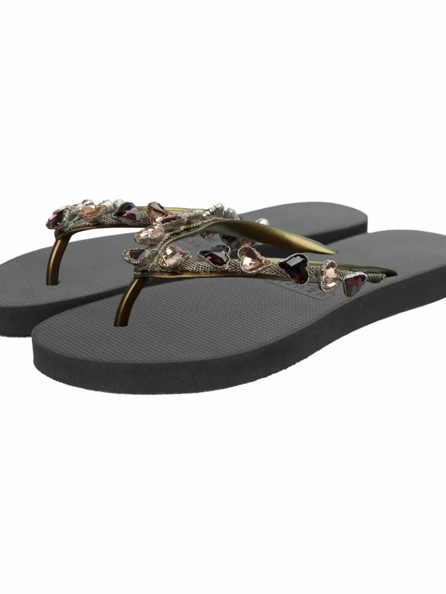 Uzurii Zehentrenner*Damen Zehentrenner schwarz uni