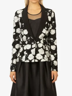 Kraimod Blazer*Damen Abendblazer schwarz gemustert