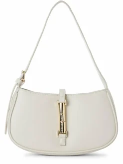 Seidenfelt Taschen & Rucksäcke*Damen Abendhandtasche ecru uni