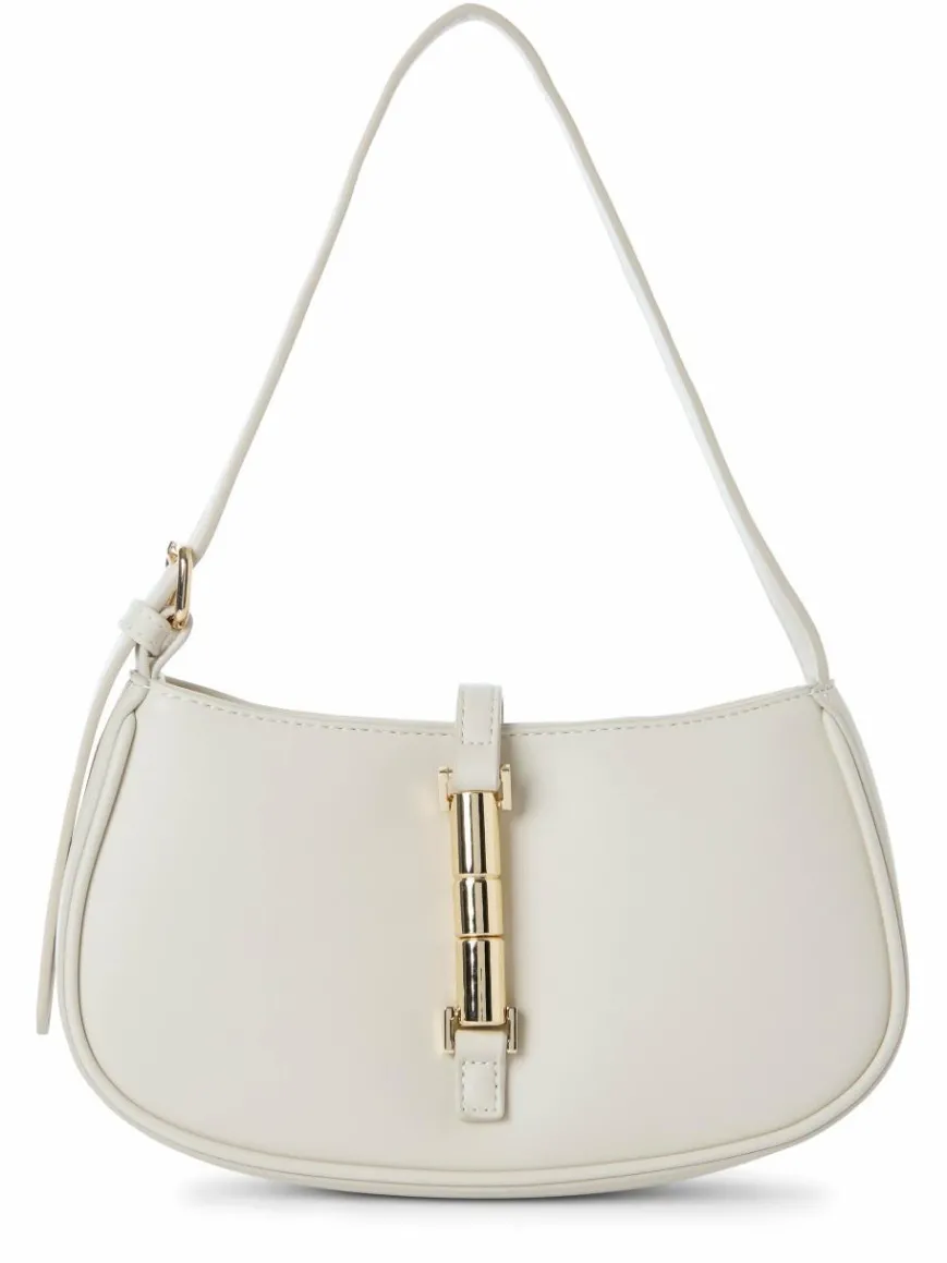 Seidenfelt Taschen & Rucksäcke*Damen Abendhandtasche ecru uni