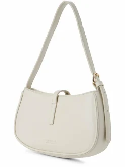 Seidenfelt Taschen & Rucksäcke*Damen Abendhandtasche ecru uni