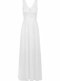 Kraimod Kleider*Damen Abendkleid weiß gemustert