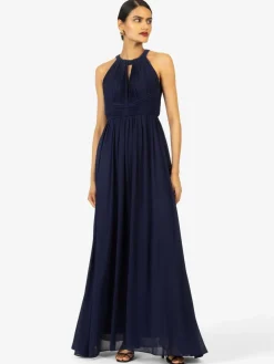 Kraimod Kleider*Damen Abendkleid marine uni