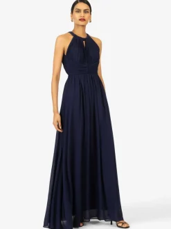 Kraimod Kleider*Damen Abendkleid marine uni