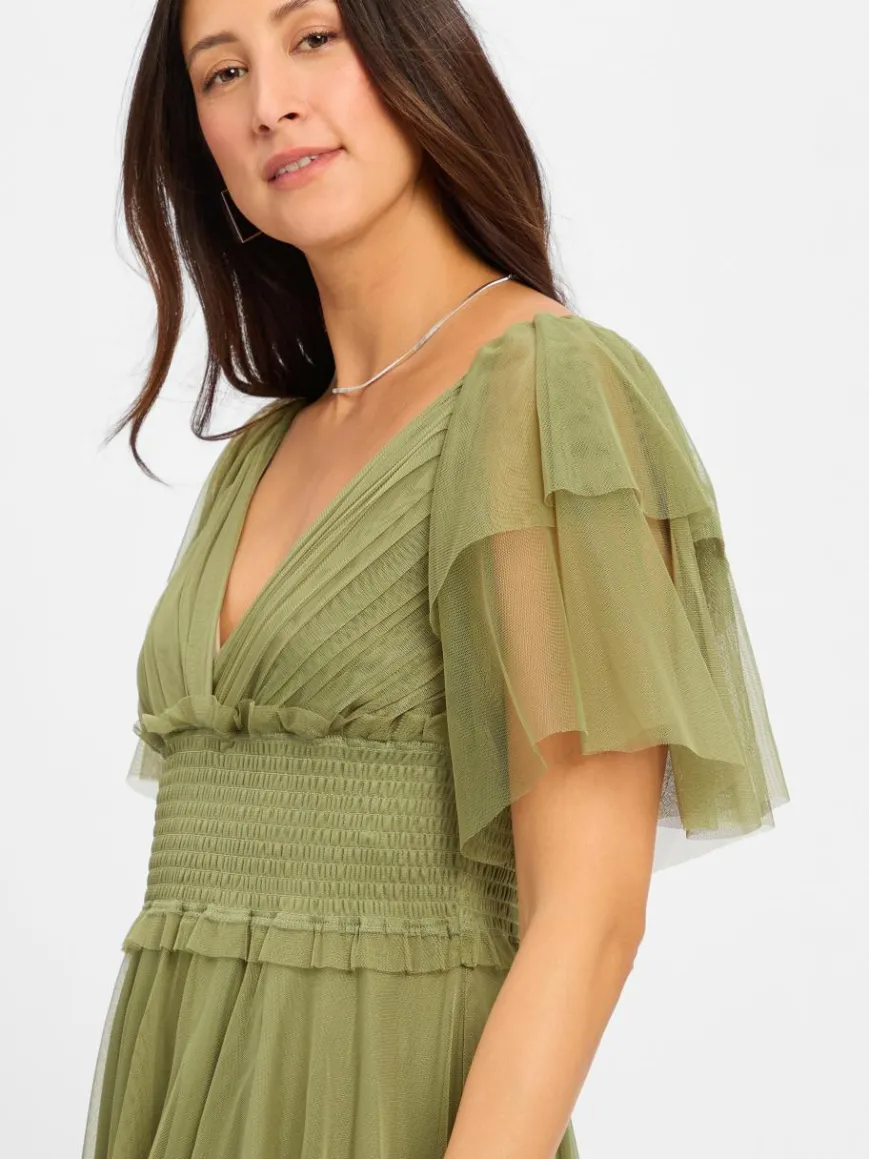 Marie Lund Kleider*Damen Abendkleid lind uni