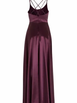Hey Kyla Kleider*Damen Abendkleid bordeaux uni