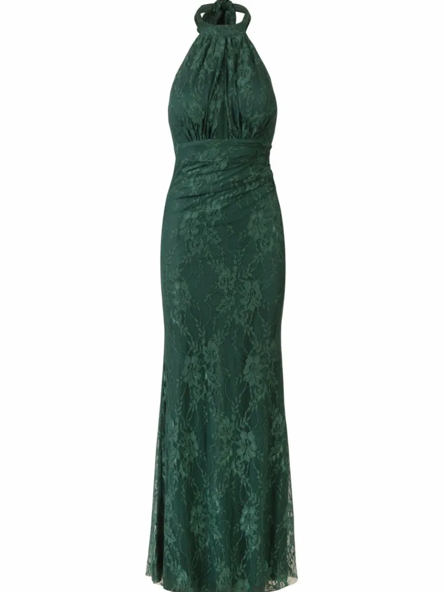 Kraimod Kleider*Damen Abendkleid grün gemustert