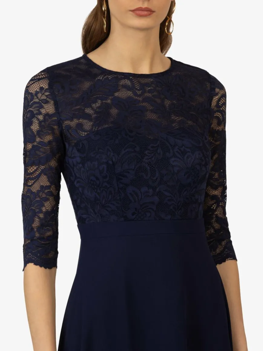 Kraimod Kleider*Damen Abendkleid marine uni