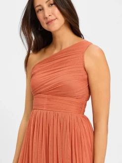 Marie Lund Kleider*Damen Abendkleid rosenholz uni