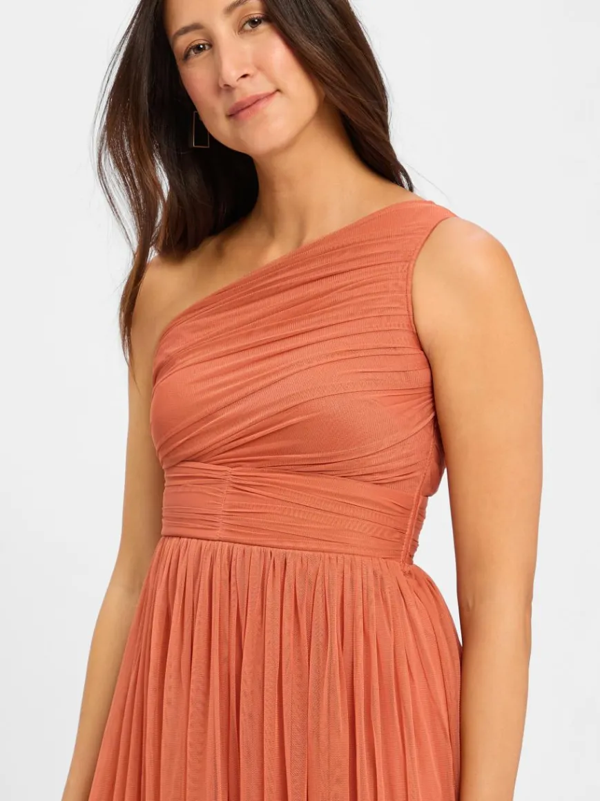 Marie Lund Kleider*Damen Abendkleid rosenholz uni