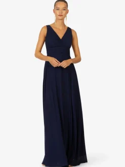 Kraimod Kleider*Damen Abendkleid marine uni