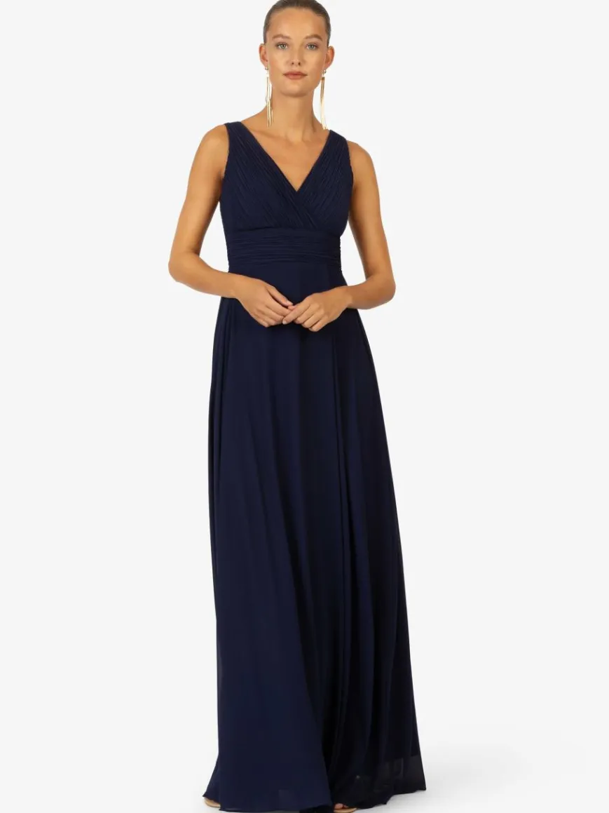 Kraimod Kleider*Damen Abendkleid marine uni