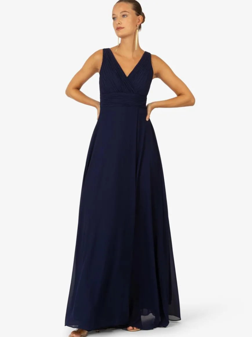 Kraimod Kleider*Damen Abendkleid marine uni