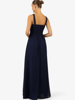 Kraimod Kleider*Damen Abendkleid marine uni