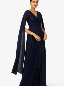 Kraimod Kleider*Damen Abendkleid marine uni