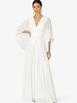 Kraimod Kleider*Damen Abendkleid weiß uni