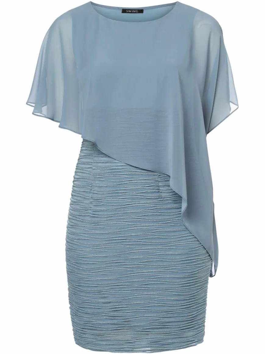 Swing Kleider*Damen Abendkleid hellblau uni