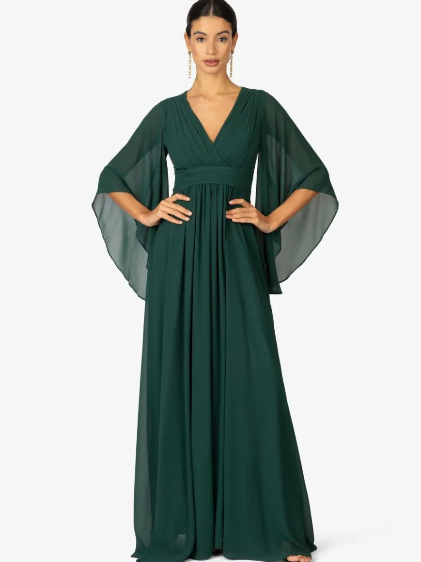 Kraimod Kleider*Damen Abendkleid grün uni