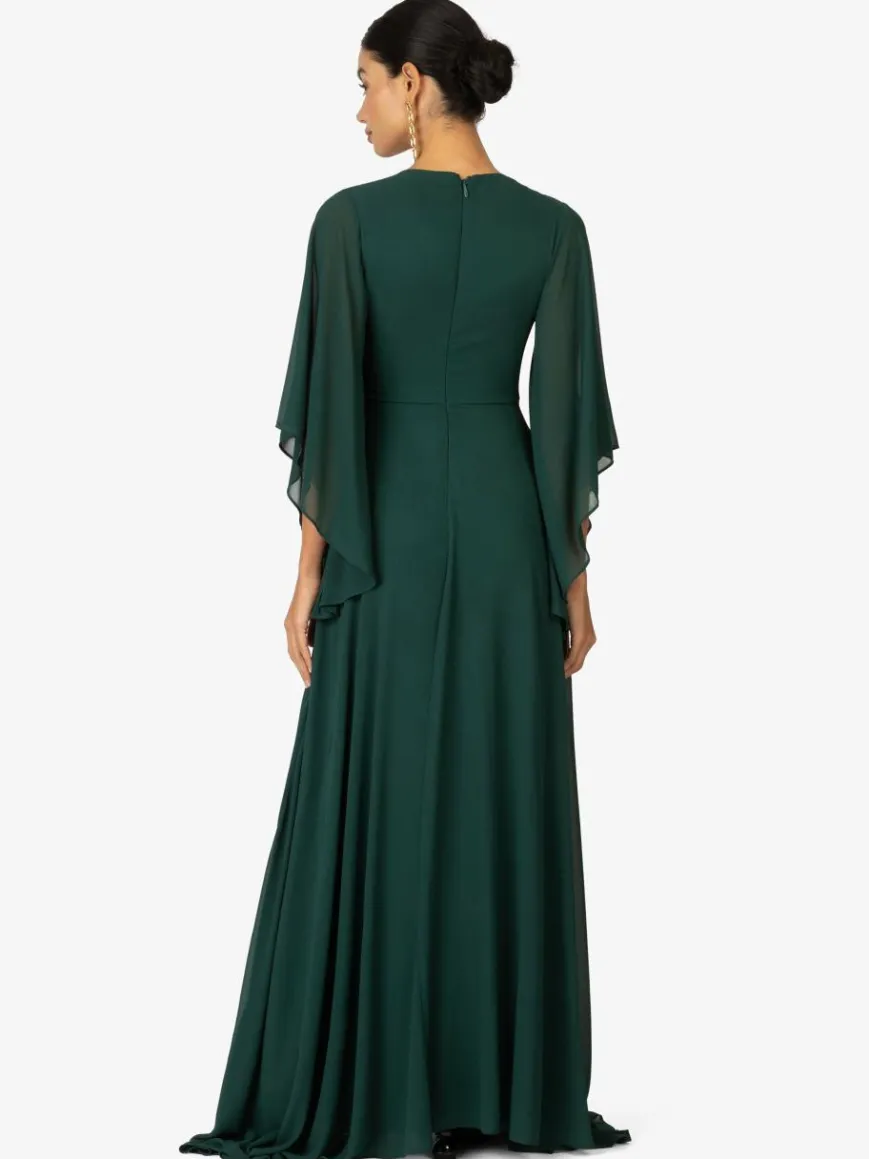 Kraimod Kleider*Damen Abendkleid grün uni