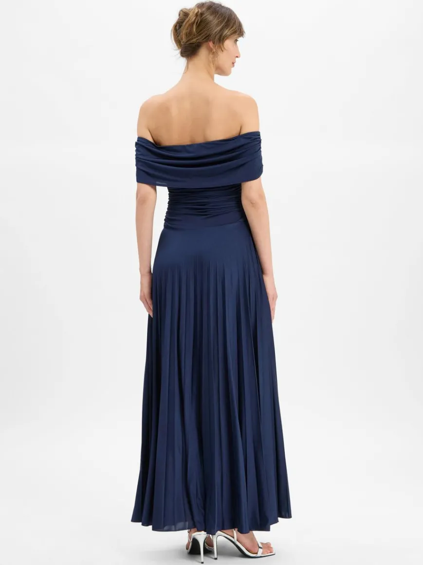 Marie Lund Kleider*Damen Abendkleid marine uni