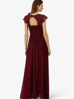 Kraimod Kleider*Damen Abendkleid bordeaux uni