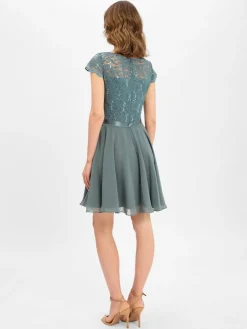 Swing Kleider*Damen Abendkleid schilf uni