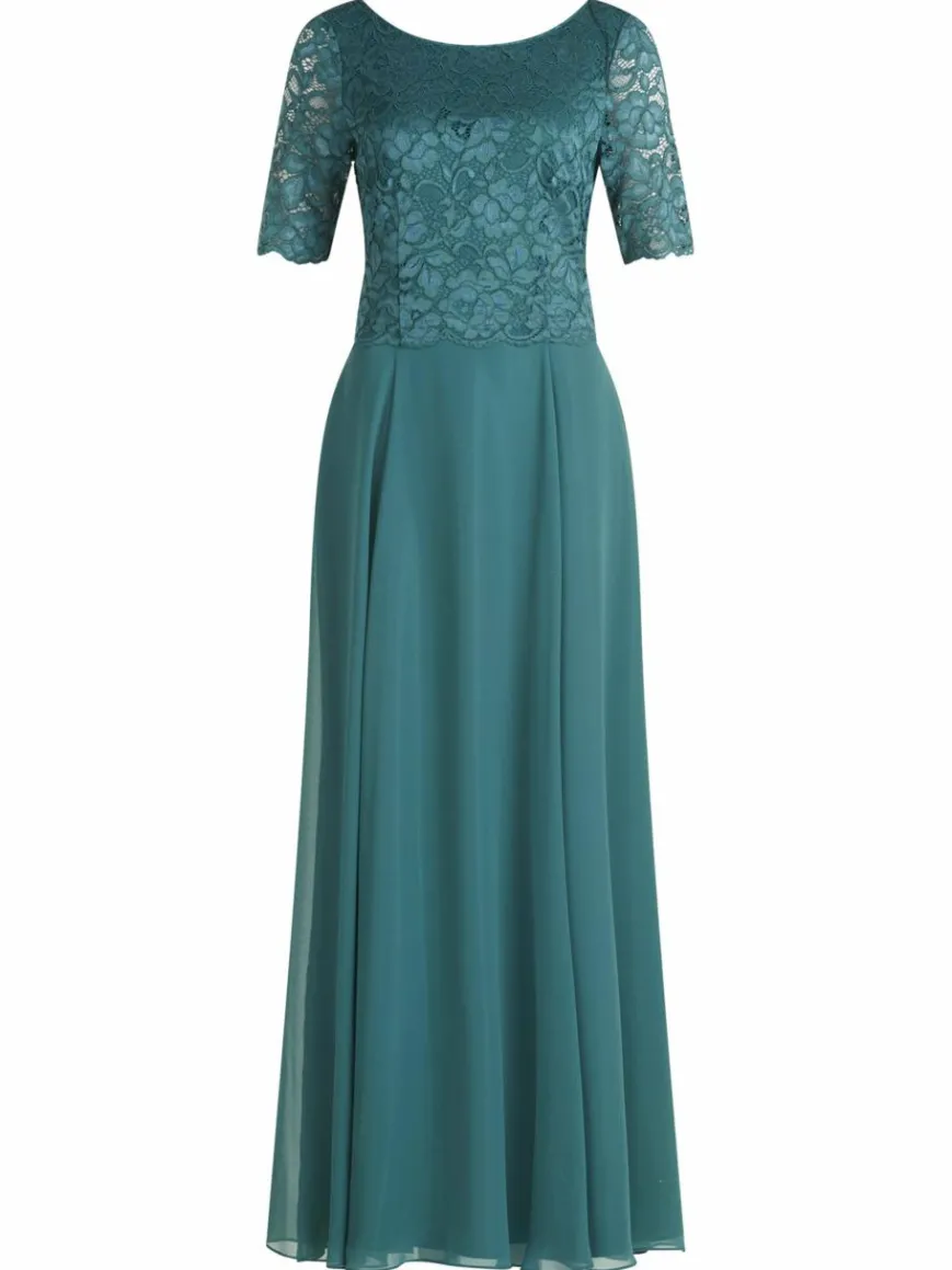 Vera Mont Kleider*Damen Abendkleid smaragd uni