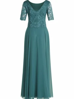 Vera Mont Kleider*Damen Abendkleid smaragd uni