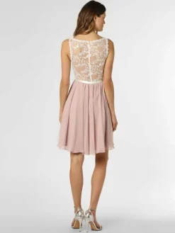 Luxuar Fashion Kleider*Damen Abendkleid ecru rosenholz uni