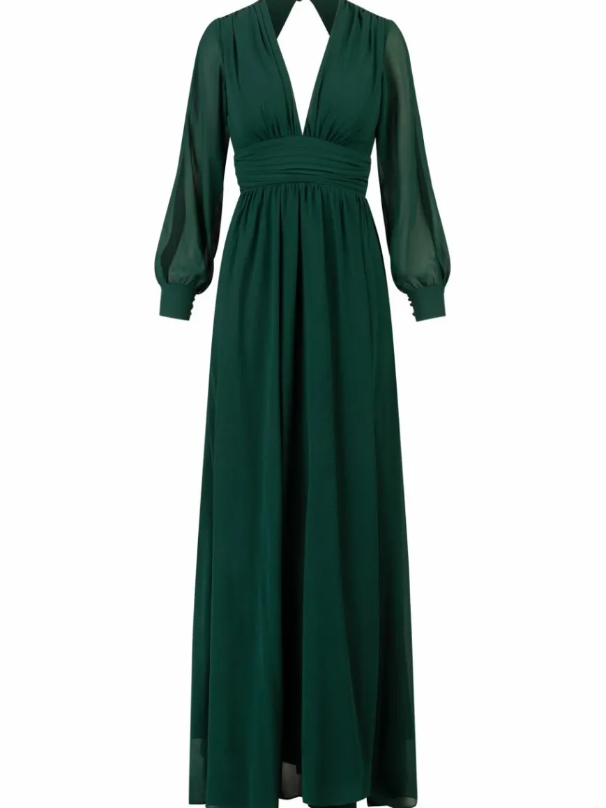 Kraimod Kleider*Damen Abendkleid grün uni