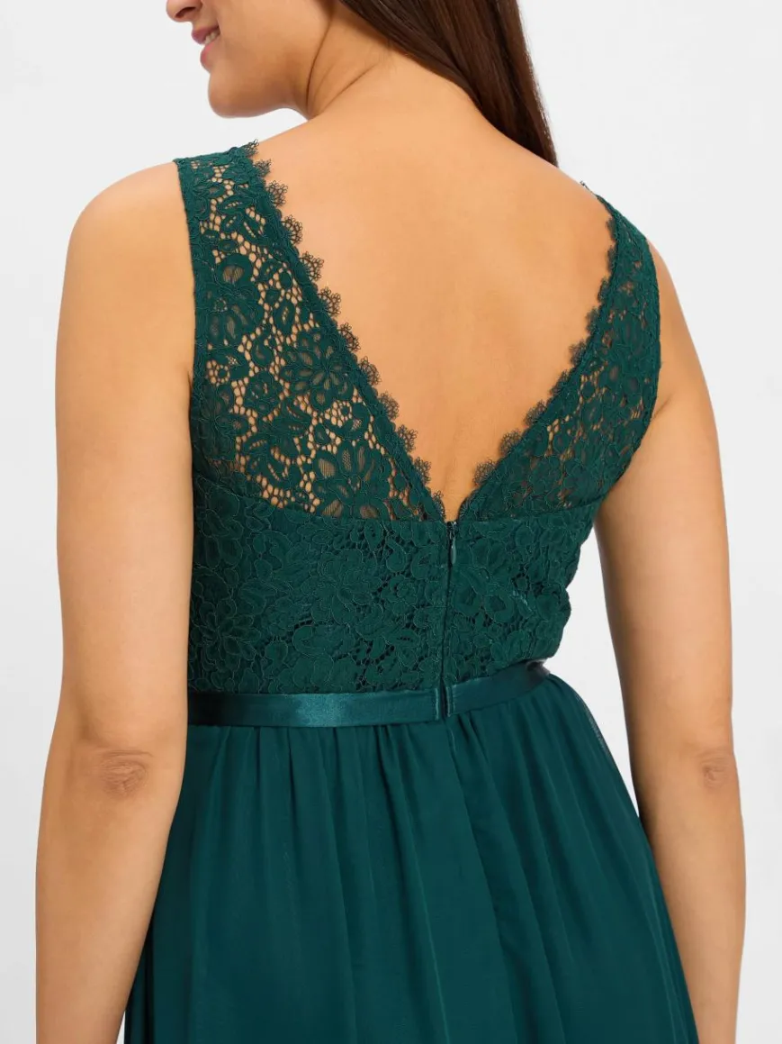 Suddenly Princess Kleider*Damen Abendkleid tanne uni