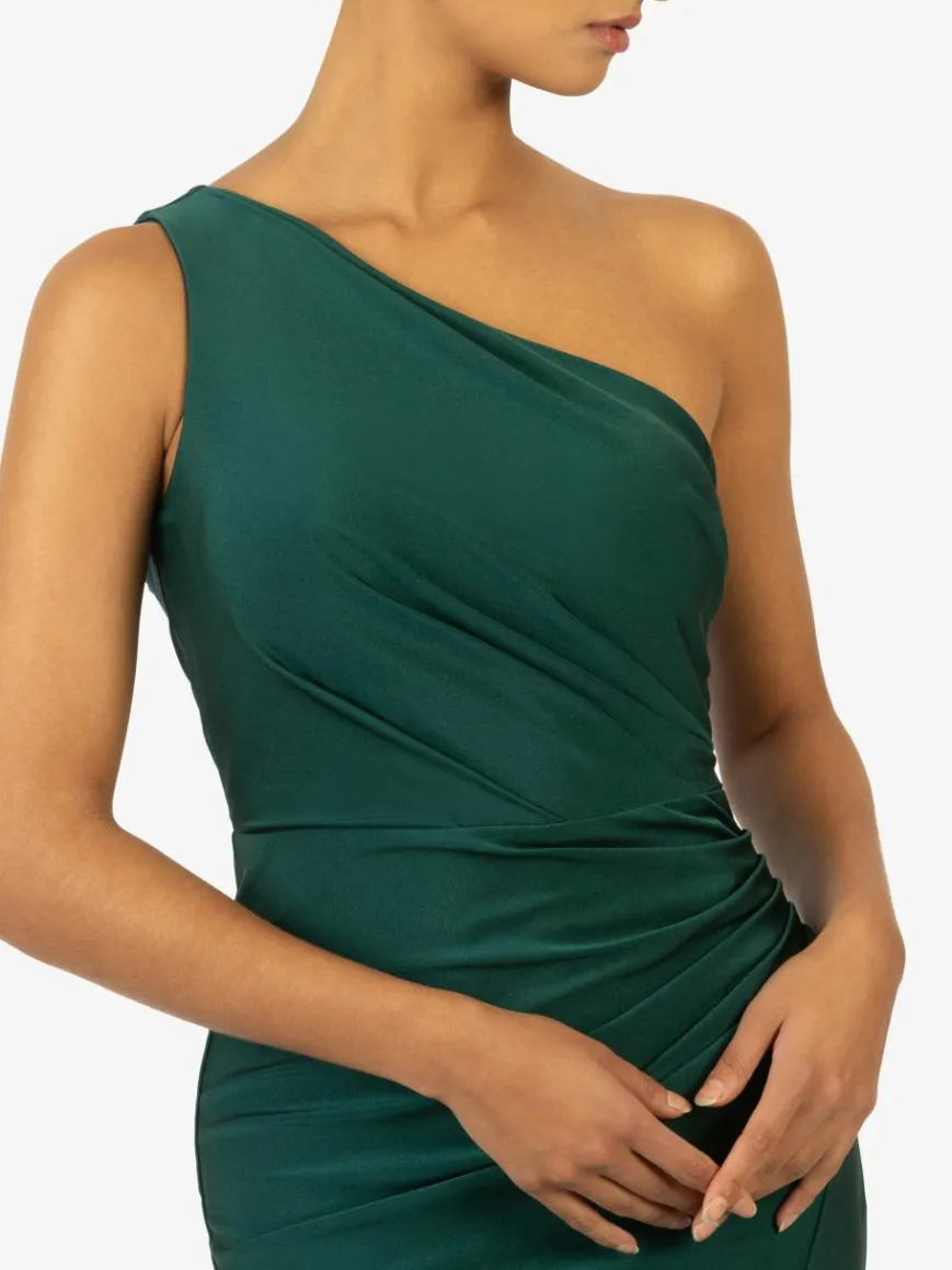 Kraimod Kleider*Damen Abendkleid grün uni