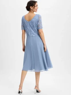 Vera Mont Kleider*Damen Abendkleid hellblau uni