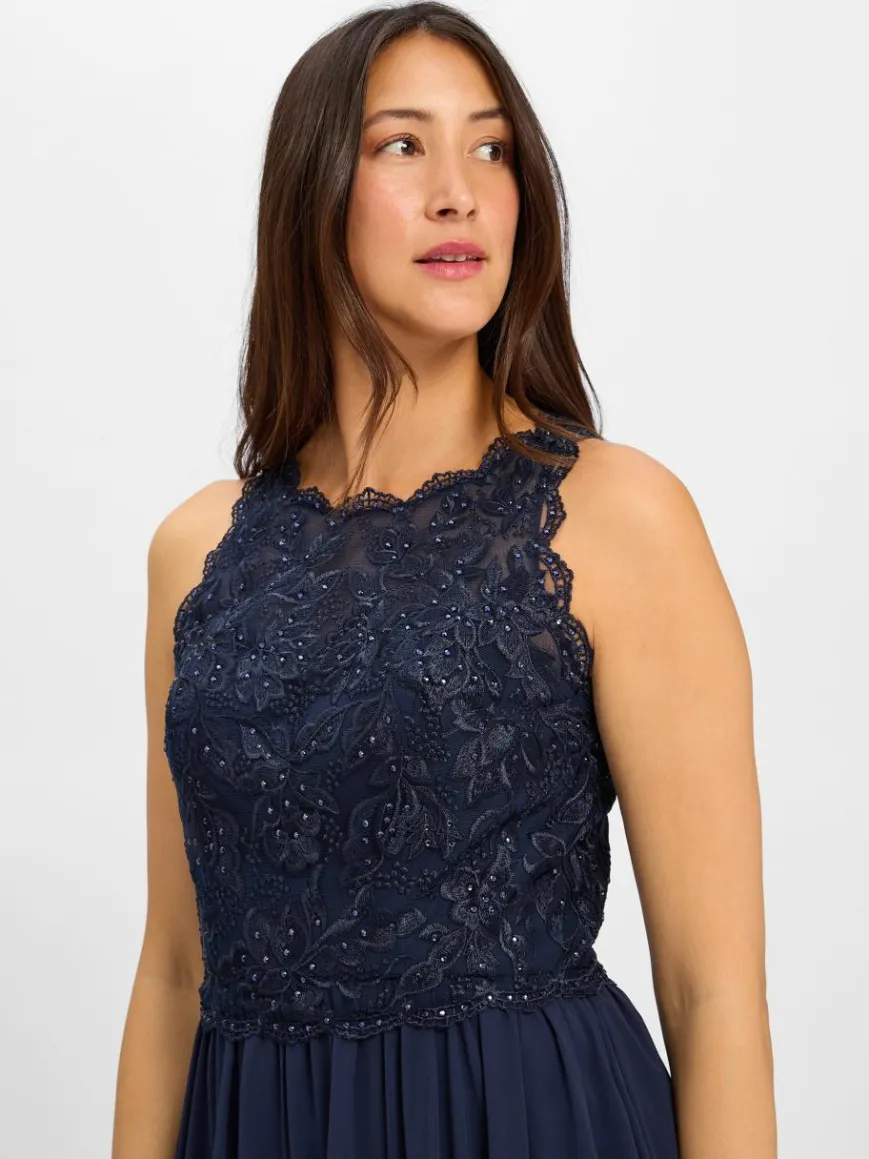 Hey Kyla Kleider*Damen Abendkleid marine uni