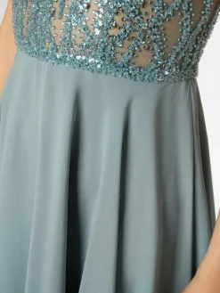 Swing Kleider*Damen Abendkleid hellblau uni