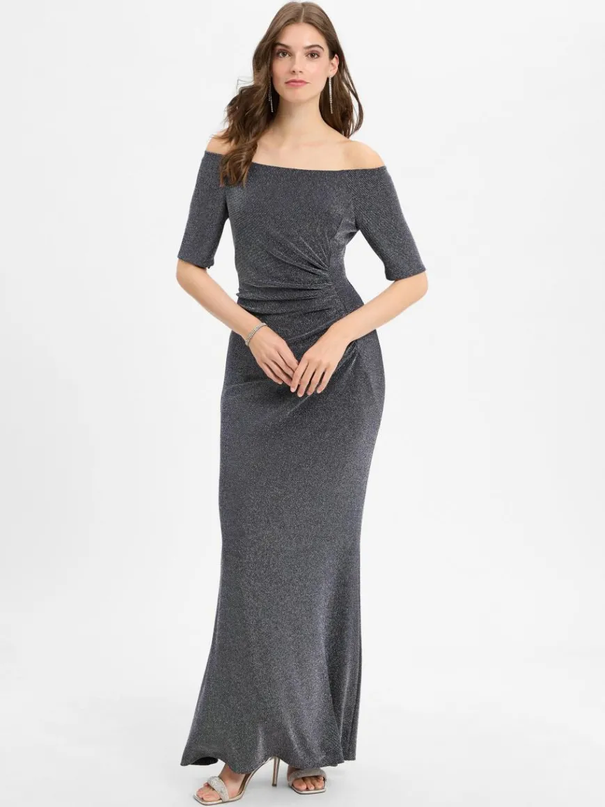 Vera Mont Kleider*Damen Abendkleid marine uni