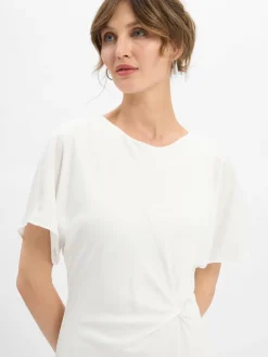 Marie Lund Kleider*Damen Abendkleid ecru uni