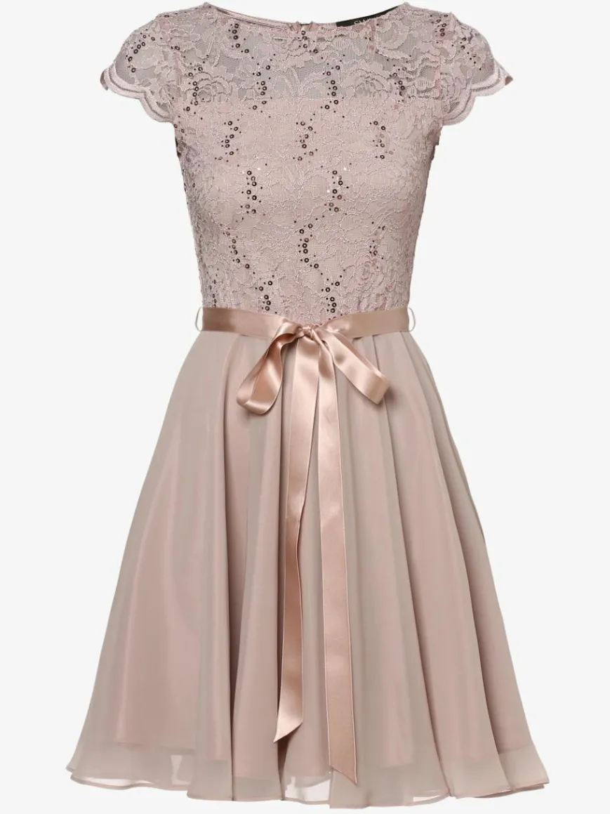 Swing Kleider*Damen Abendkleid rosa uni