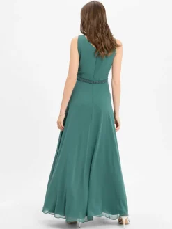 Vera Mont Kleider*Damen Abendkleid smaragd uni