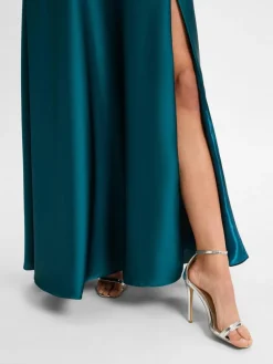 Laona Kleider*Damen Abendkleid petrol uni