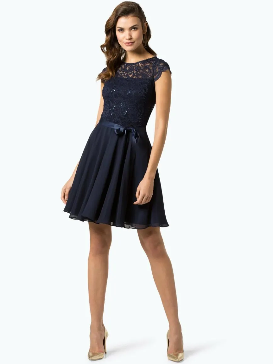 Swing Kleider*Damen Abendkleid marine uni