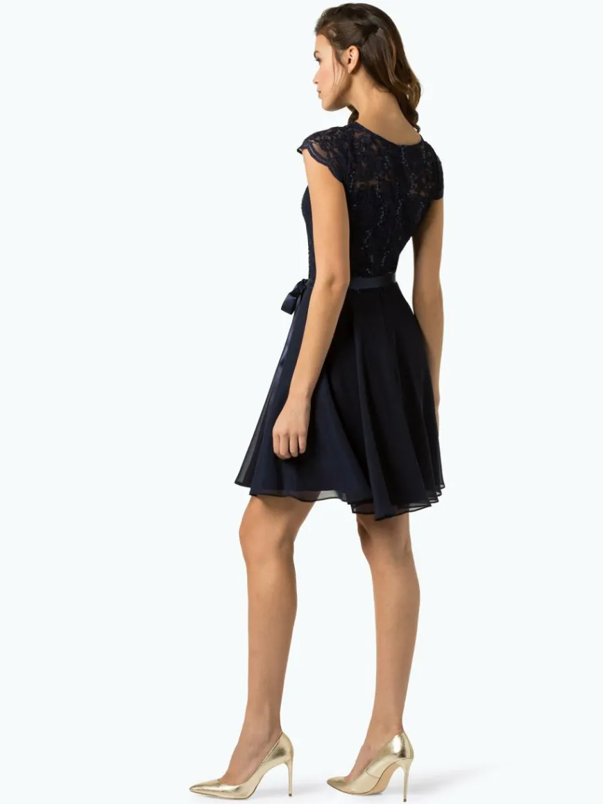 Swing Kleider*Damen Abendkleid marine uni