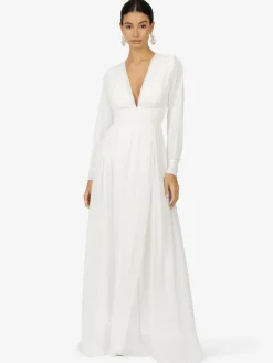 Kraimod Kleider*Damen Abendkleid weiß uni